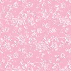 Dollhouse Miniature Wallpaper Tiffany Reverse, Pink